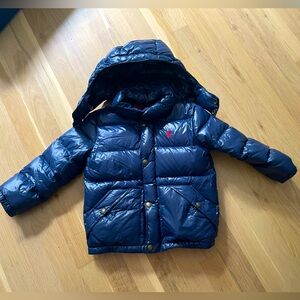 Kids Polo Ralph Lauren Navy Puffer